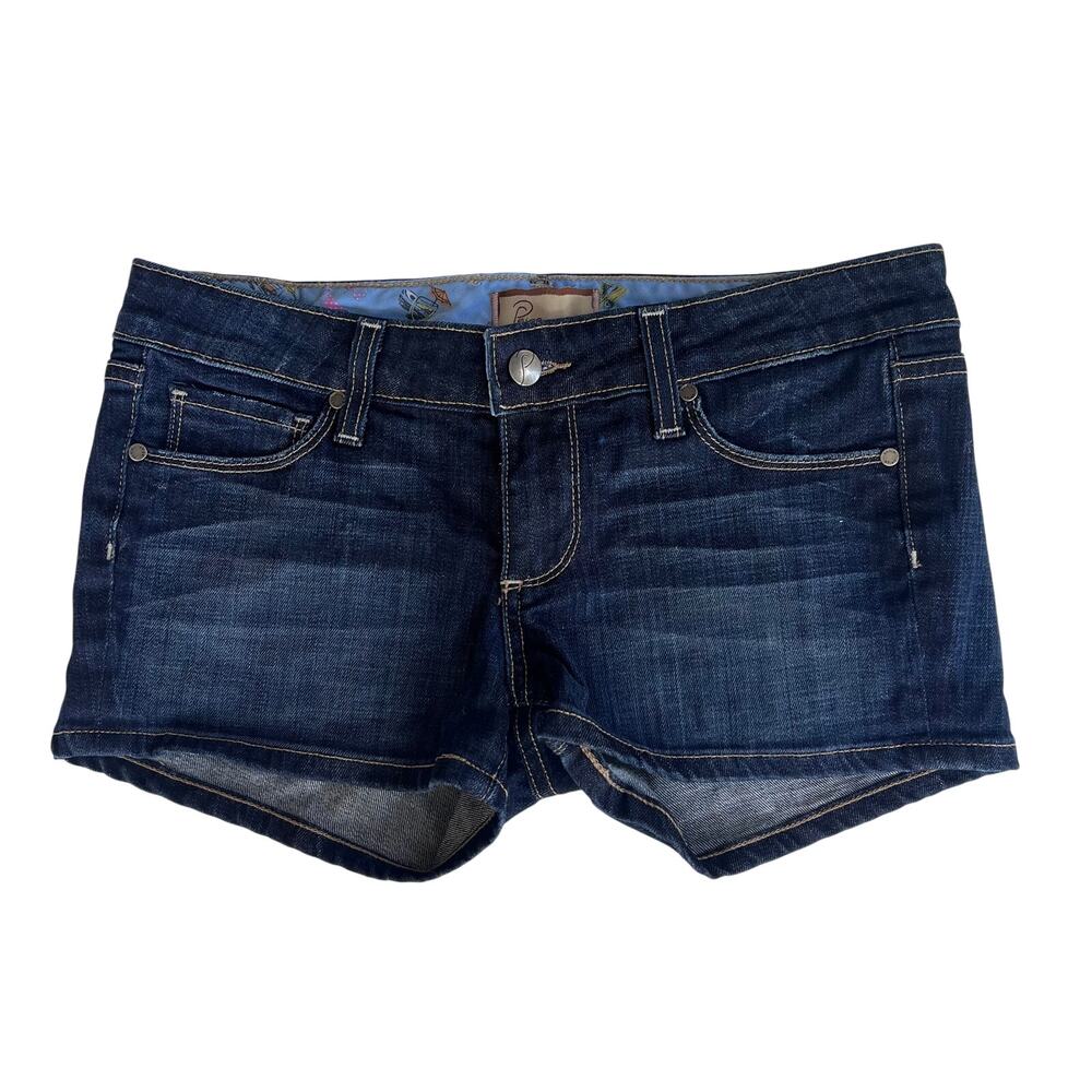 Paige Premium Denim Women’s Size 27 Dark Wash Low Rise Denim Shorts